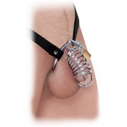 Кольцо верности Extreme Chastity Belt с фиксацией головки - Pipedream - купить с доставкой в Ангарске