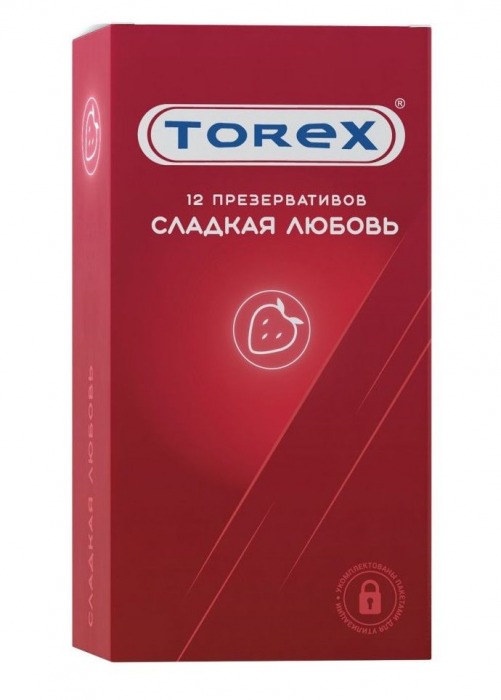 Презервативы Torex  Сладкая любовь  с ароматом клубники - 12 шт. - Torex - купить с доставкой в Ангарске