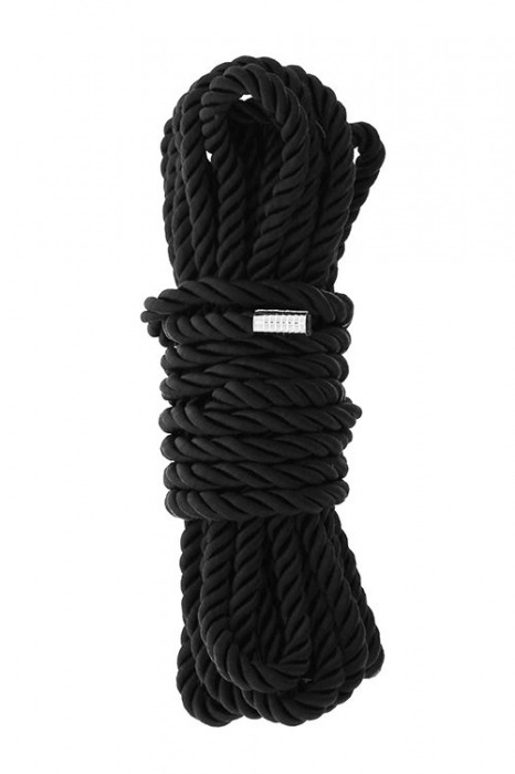 Черная веревка для шибари DELUXE BONDAGE ROPE - 5 м. - Dream Toys - купить с доставкой в Ангарске