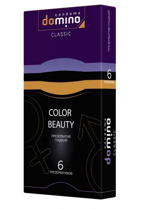 Разноцветные презервативы DOMINO Colour Beauty - 6 шт. - Domino - купить с доставкой в Ангарске