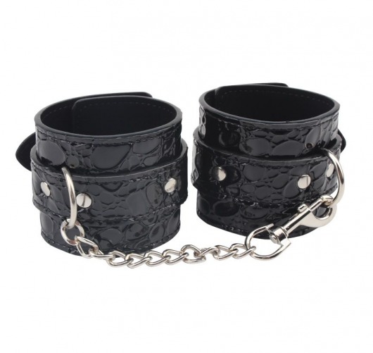 Черные наручники Be good Wrist Cuffs - Chisa - купить с доставкой в Ангарске