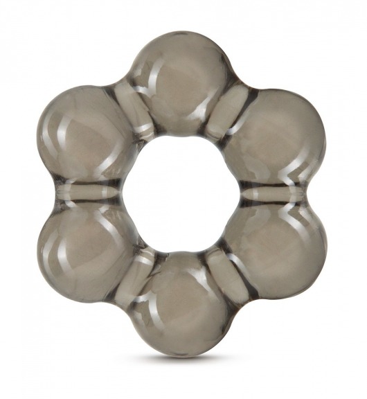 Дымчатое эрекционное кольцо Stay Hard Thick Bead Cock Ring - Blush Novelties - в Ангарске купить с доставкой