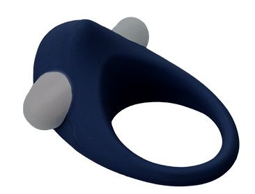 Гладкое синее эрекционное виброкольцо STIMU RING - Dream Toys - в Ангарске купить с доставкой