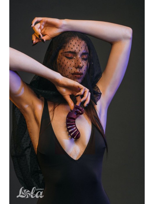 Мужской пояс верности бордового цвета Romello - Lola Games - купить с доставкой в Ангарске