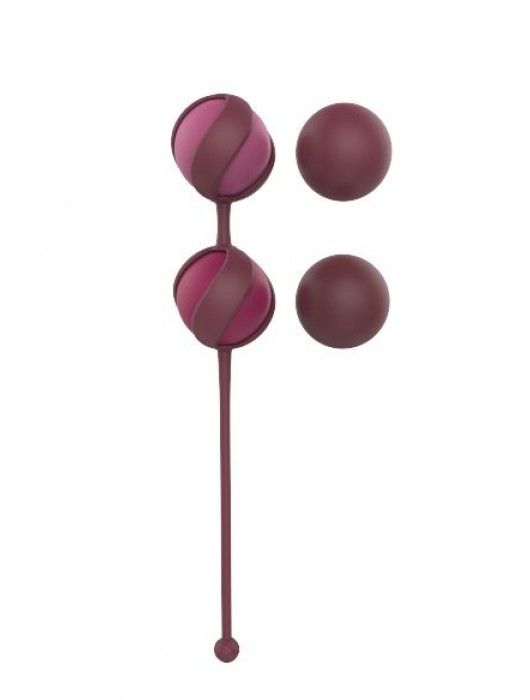 Набор из 4 бордовых вагинальных шариков Valkyrie - Lola Games