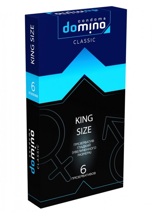 Презервативы увеличенного размера DOMINO Classic King size - 6 шт. - Domino - купить с доставкой в Ангарске