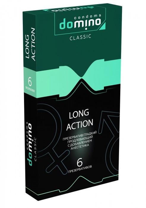 Презервативы с пролонгирующим эффектом DOMINO Classic Long action - 6 шт. - Domino - купить с доставкой в Ангарске