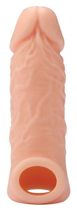 Телесная насадка EXTENDER WITH BALL STRAP 5.5 - 14 см. - Dream Toys - в Ангарске купить с доставкой