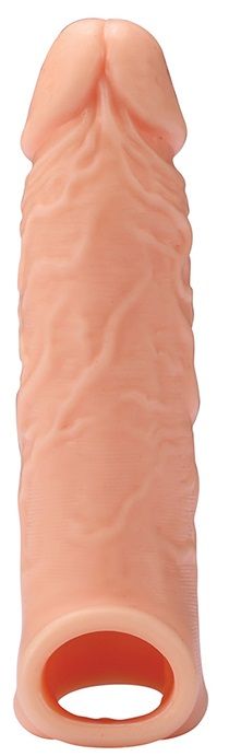 Телесная насадка EXTENDER WITH BALL STRAP 6.5 - 17 см. - Dream Toys - в Ангарске купить с доставкой