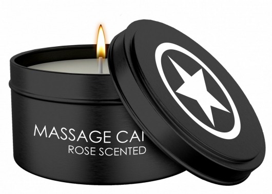 Массажная свеча с ароматом розы Massage Candle - Shots Media BV - купить с доставкой в Ангарске