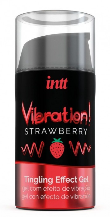 Жидкий интимный гель с эффектом вибрации Vibration! Strawberry - 15 мл. - INTT - купить с доставкой в Ангарске