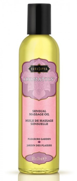 Массажное масло с цветочным ароматом Pleasure Garden - 236 мл. - Kama Sutra - купить с доставкой в Ангарске