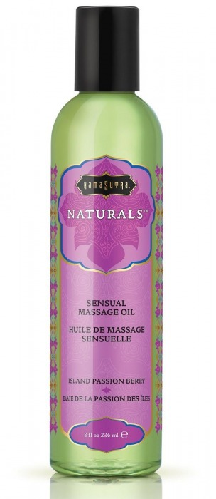 Массажное масло Naturals Island Passion Berry с ароматом тропических фруктов - 236 мл. - Kama Sutra - купить с доставкой в Ангарске