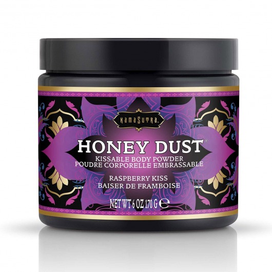 Пудра для тела Honey Dust Body Powder с ароматом малины - 170 гр. - Kama Sutra - купить с доставкой в Ангарске