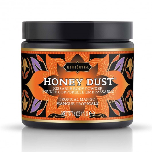 Пудра для тела Honey Dust Body Powder с ароматом манго - 170 гр. - Kama Sutra - купить с доставкой в Ангарске