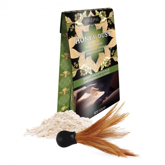 Пудра для тела Honey Dust Body Powder с ароматом жимолости - 28 гр. - Kama Sutra - купить с доставкой в Ангарске