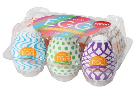 Набор из 6 мастурбаторов Tenga EGG IV с различным рельефом - Tenga - в Ангарске купить с доставкой