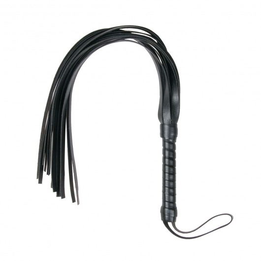 Черный флоггер Flogger Whip - 46 см. - Easy toys - купить с доставкой в Ангарске