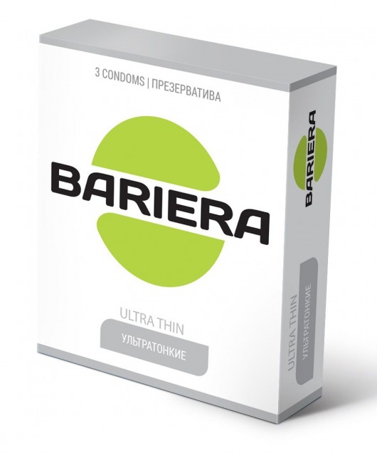 Ультратонкие презервативы Bariera Ultra Thin - 3 шт. - Bariera - купить с доставкой в Ангарске