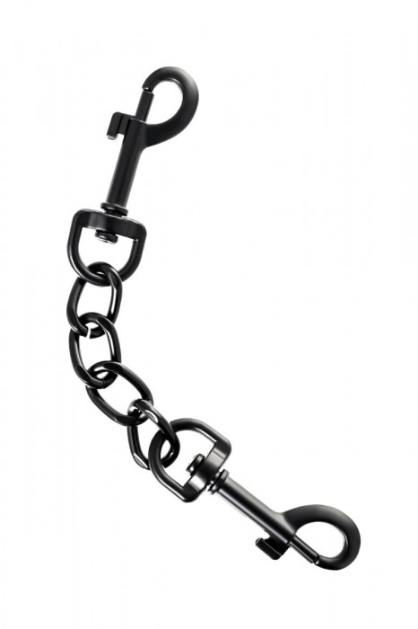 Узкие черные наручники на сцепке - ToyFa - купить с доставкой в Ангарске