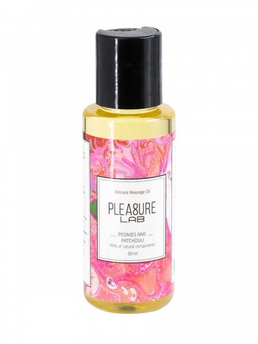 Массажное масло Pleasure Lab Delicate с ароматом пиона и пачули - 50 мл. - Pleasure Lab - купить с доставкой в Ангарске