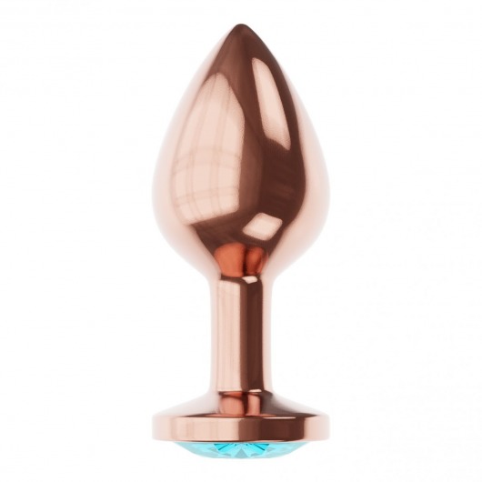 Пробка цвета розового золота с малиновым кристаллом Diamond Topaz Shine L - 8,3 см. - Lola Games - купить с доставкой в Ангарске