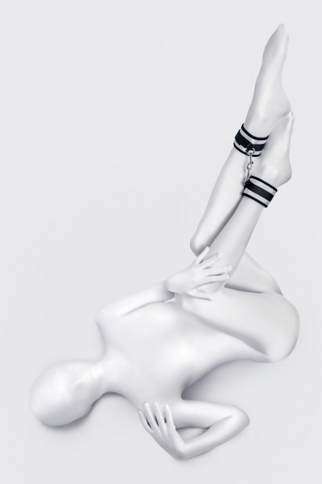 Серебристо-черные оковы Anonymo - ToyFa - купить с доставкой в Ангарске