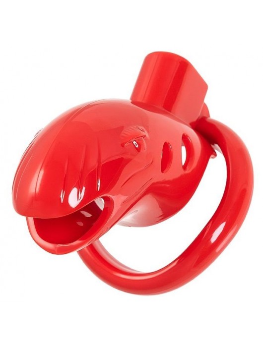 Красный мужской пояс верности из пластика - ToyFa - купить с доставкой в Ангарске