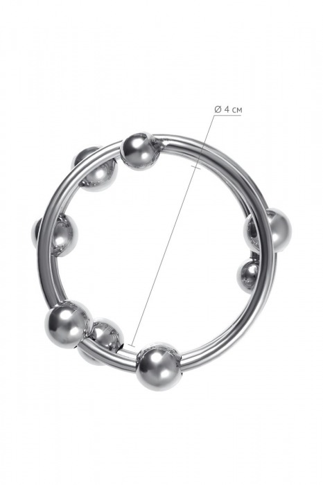 Большое металлическое кольцо под головку пениса - ToyFa - купить с доставкой в Ангарске