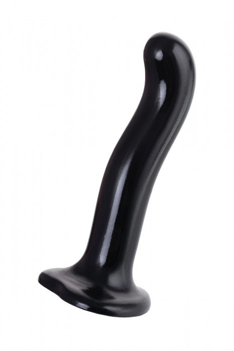 Черный стимулятор для пар P G-Spot Dildo Size M - 18 см. - Strap-on-me - в Ангарске купить с доставкой