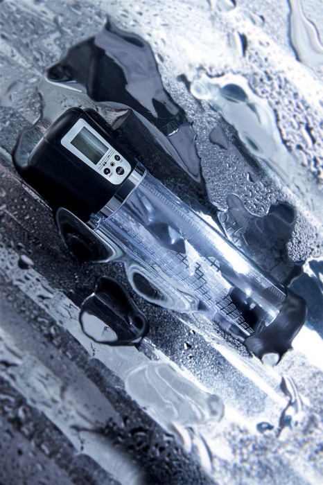 Прозрачная автоматическая помпа для пениса Alrik - Sexus - в Ангарске купить с доставкой