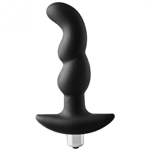 Черная вибропробка для простаты FantASStic Vibrating Prostate Plug - 14,5 см. - Dream Toys - в Ангарске купить с доставкой