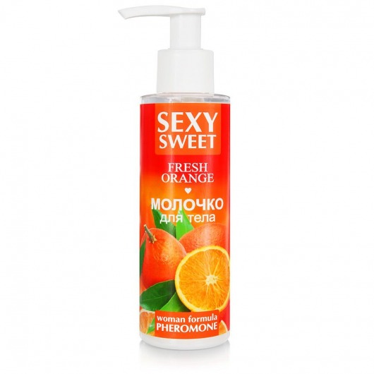 Молочко для тела с феромонами и ароматом апельсина Sexy Sweet Fresh Orange - 150 гр. -  - Магазин феромонов в Ангарске