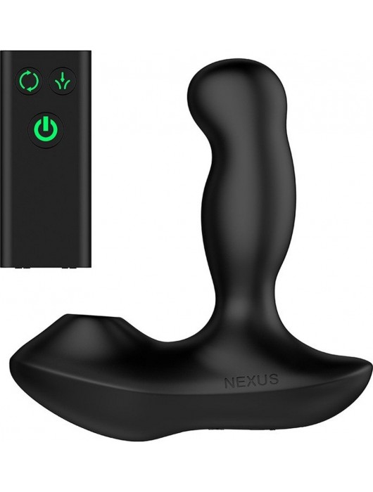 Черный вибратор-ротатор для стимуляции простаты Nexus Revo Air - Nexus Range - в Ангарске купить с доставкой