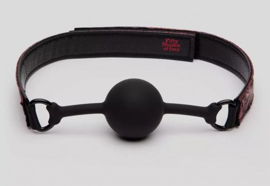 Кляп-шар на двусторонних ремешках Reversible Silicone Ball Gag - Fifty Shades of Grey - купить с доставкой в Ангарске