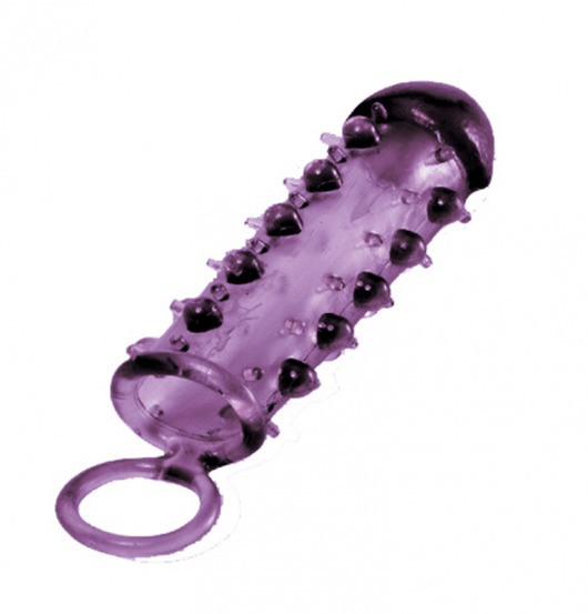 Закрытая фиолетовая насадка с пупырышками SAMURAI PENIS SLEEVE PURPLE - 14,5 см. - NMC - в Ангарске купить с доставкой