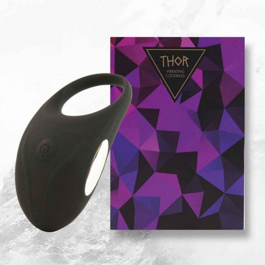 Черное эрекционное виброкольцо Thor Cockring - FeelzToys - в Ангарске купить с доставкой