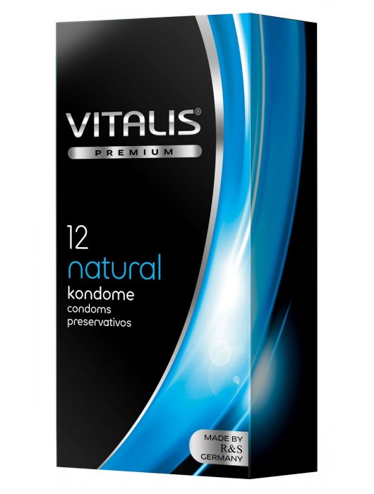 Классические презервативы VITALIS PREMIUM natural - 12 шт. - Vitalis - купить с доставкой в Ангарске