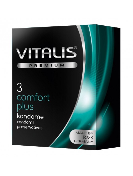 Контурные презервативы VITALIS PREMIUM comfort plus - 3 шт. - Vitalis - купить с доставкой в Ангарске