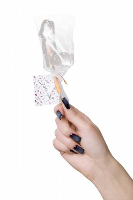 Прозрачный леденец в форме фаллоса со вкусом пина колады - Sosuчki - купить с доставкой в Ангарске