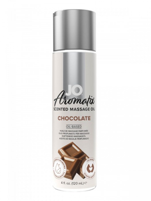 Массажное масло JO Aromatix Massage Oil Chocolate с ароматом шоколада - 120 мл. - System JO - купить с доставкой в Ангарске