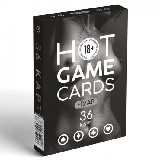 Игральные карты HOT GAME CARDS НУАР - 36 шт. - Сима-Ленд - купить с доставкой в Ангарске