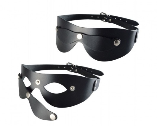 Черная кожаная маска  Новичок - Sitabella - купить с доставкой в Ангарске