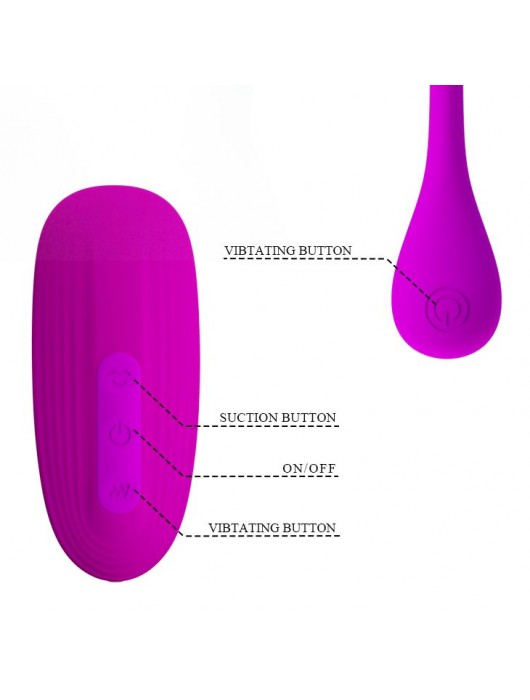 Набор вибростимуляторов Curupira: вакуумный массажер и виброяйцо - Baile