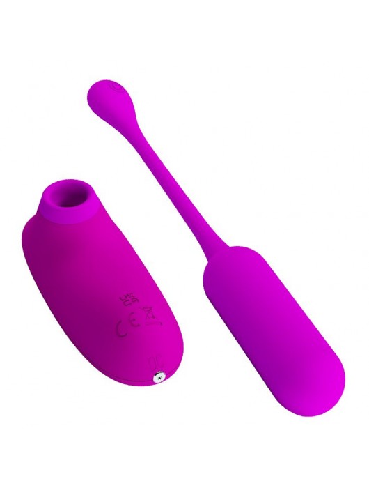 Набор вибростимуляторов Curupira: вакуумный массажер и виброяйцо - Baile