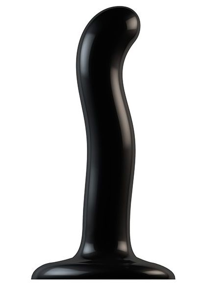 Черный фаллоимитатор-насадка Strap-On-Me P G spot Dildo size S - 16,4 см. - Strap-on-me - купить с доставкой в Ангарске