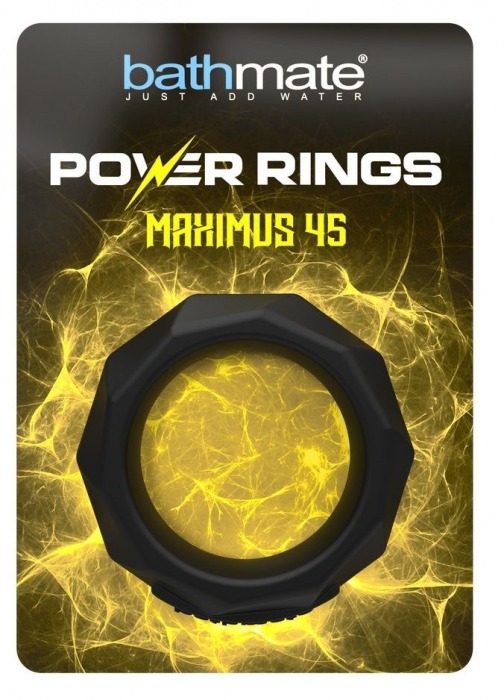 Черное эрекционное кольцо Maximus 45 - Bathmate - в Ангарске купить с доставкой