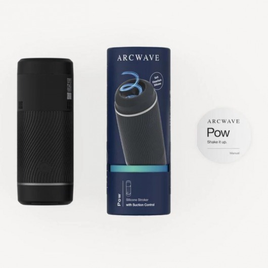 Черный мастурбатор с контролем всасывания Arcwave Pow Stroker - Arcwave - в Ангарске купить с доставкой