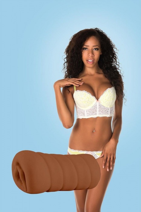 Коричневый мастурбатор-вагина BRIANNA - Dream Toys - в Ангарске купить с доставкой
