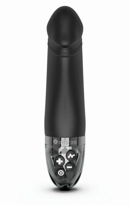 Черный вибратор с электростимуляцией Real Deal Neal - 16,5 см. - MyStim - купить с доставкой в Ангарске
